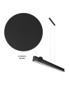 HANOK * LÁMPARA LINEAL LED 38W 4000K 110º NEGRA